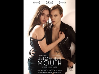below her mouth