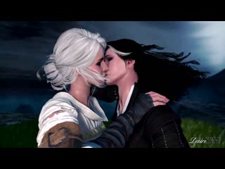 3d porn - the kiss (the witcher) [porn, sex, hentai, anal, blowjob]